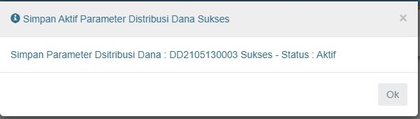 Setting Distribusi Dana